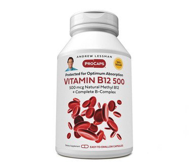 Andrew Lessman Vitamin B12-500 360 Capsules