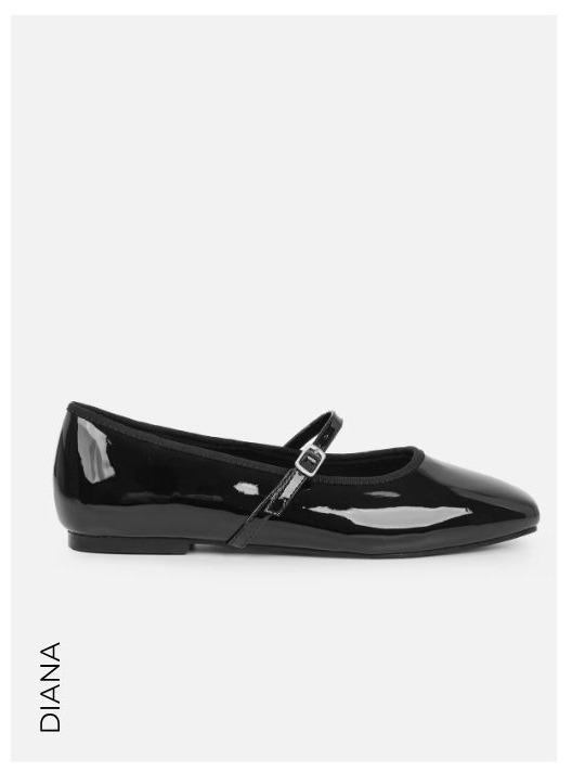 DIANA BLACK BALLET PUMP 