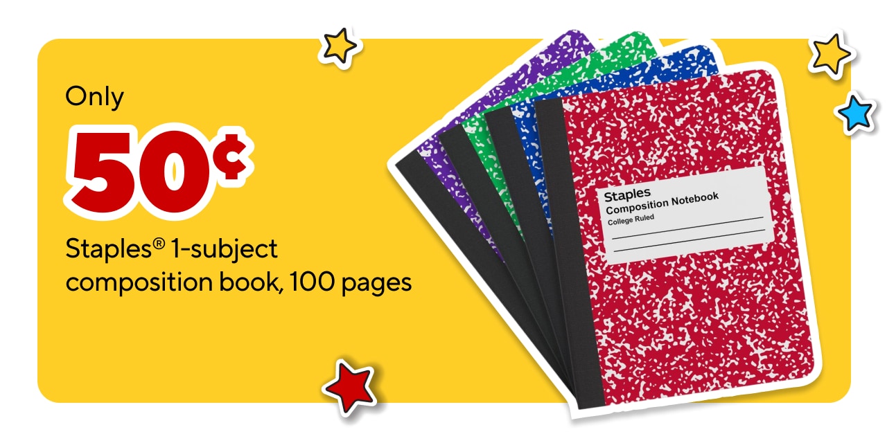 $.50 Marble Composition Books