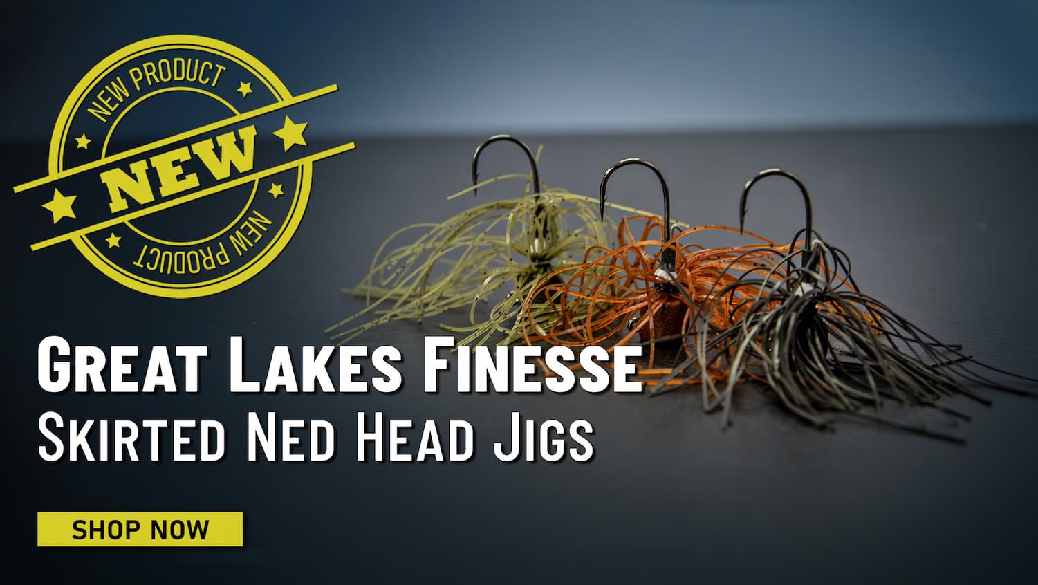 New Great Lakes Finesse Skirted Ned Head Jigs Shop Now