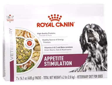 Royal Canin Appetite Stimulation Fresh Frozen Dog Food.