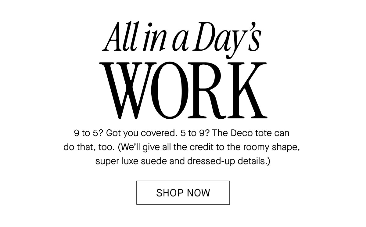 All in a Day's WORK