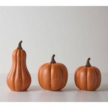 Set of 3 Starry Night Pumpkins and Gourd by Valerie