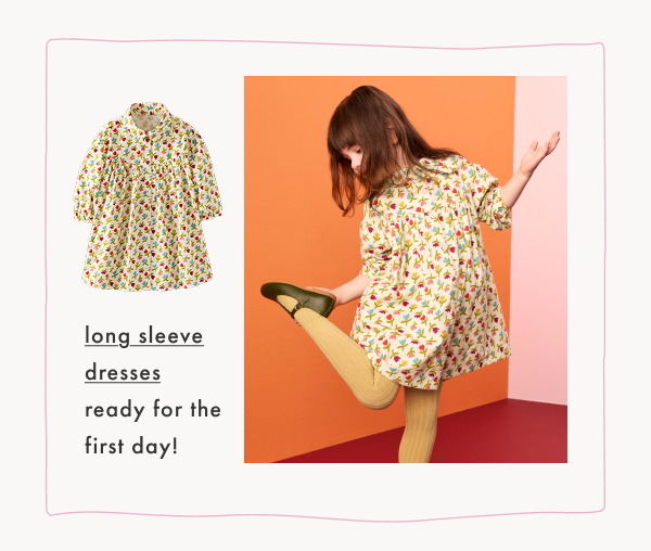 long sleeve dresses ready for the first day!