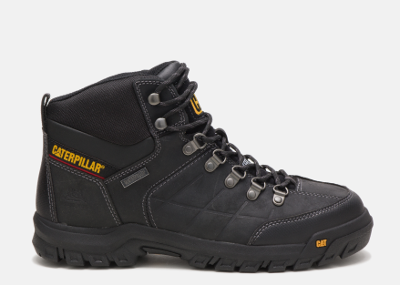 CAT Footwear - Men's Threshold Waterproof Steel Toe Work Boot - Black colorway.