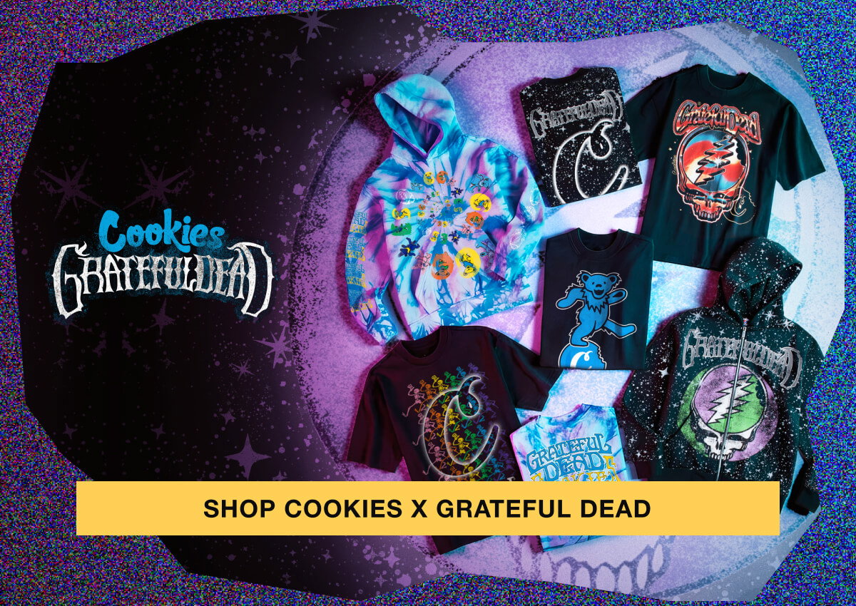 Shop Cookies x Grateful Dead, with all new graphic tees and hoodies