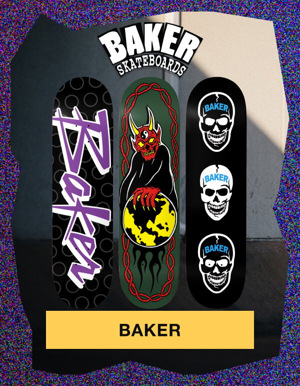 Shop Baker Skateboards, with skate decks and completes