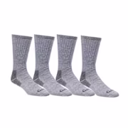 Cabela's Medium-Weight Wool Boot Socks for Men 4-Pair Pack - Gray