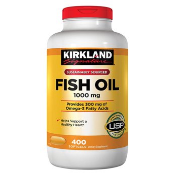 Kirkland Signature Fish Oil 1000 mg, 400 Softgels