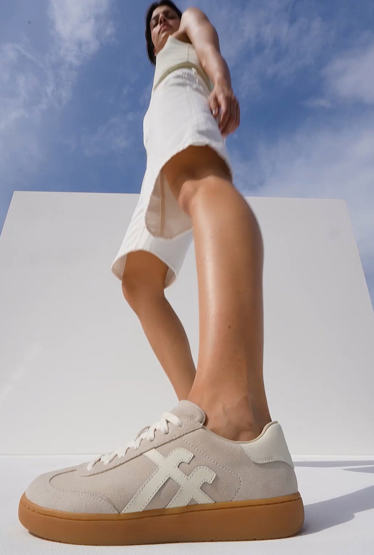 THE DASH FF T-Toe Suede Trainers