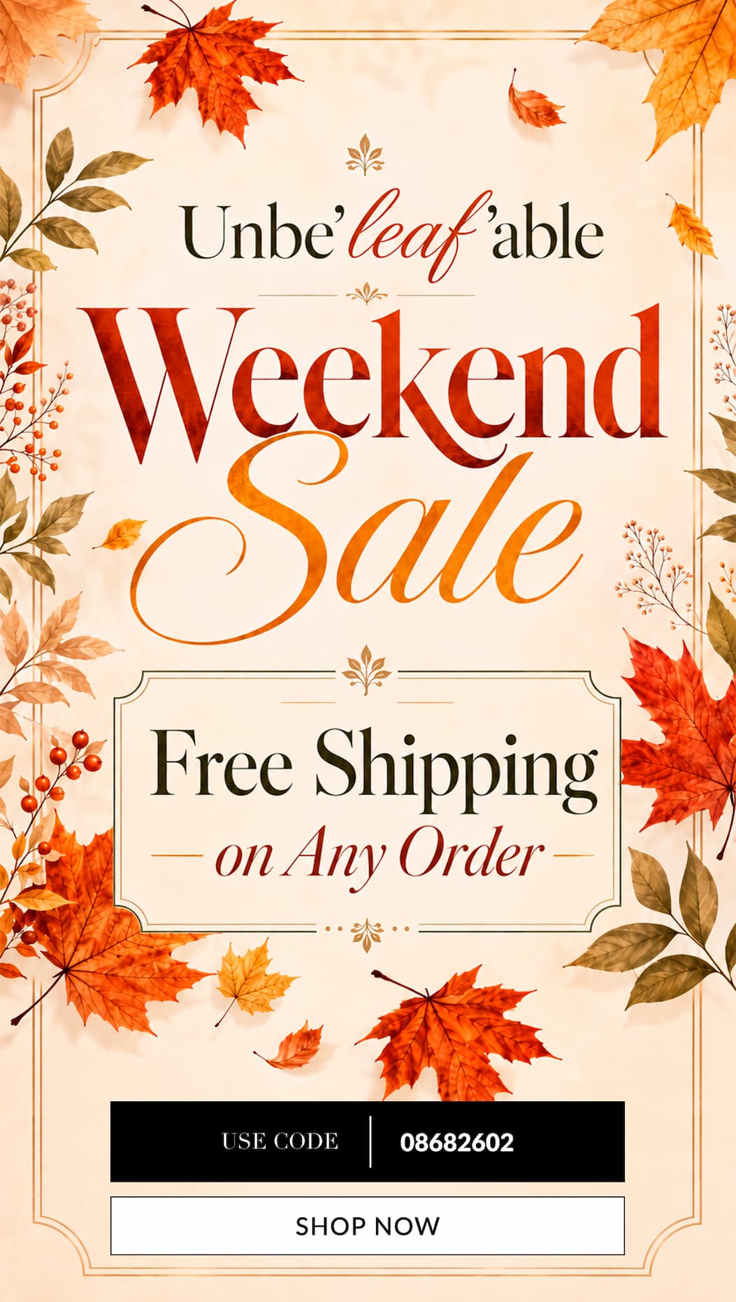 Free shipping on any order