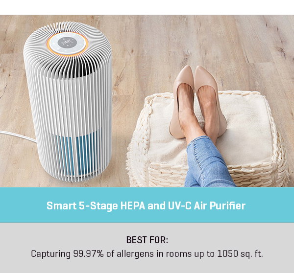 Smart 5-Stage HEPA and UV-C Air Purifier