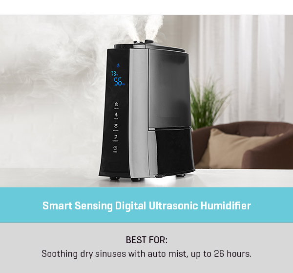Smart Sensing Digital Ultrasonic Humidifier