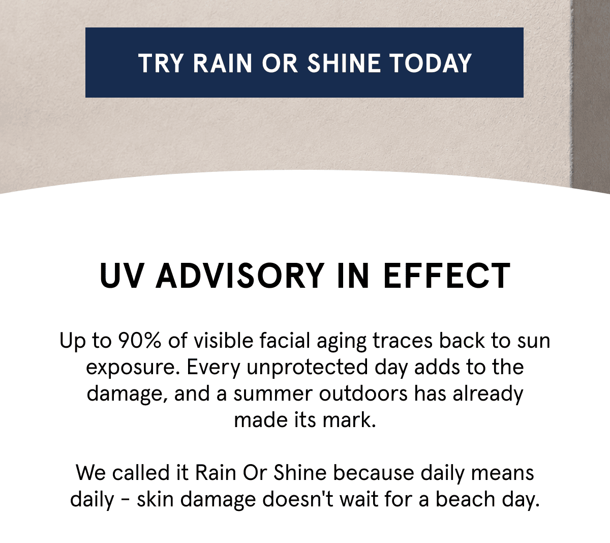 UV Advisory In Effect
