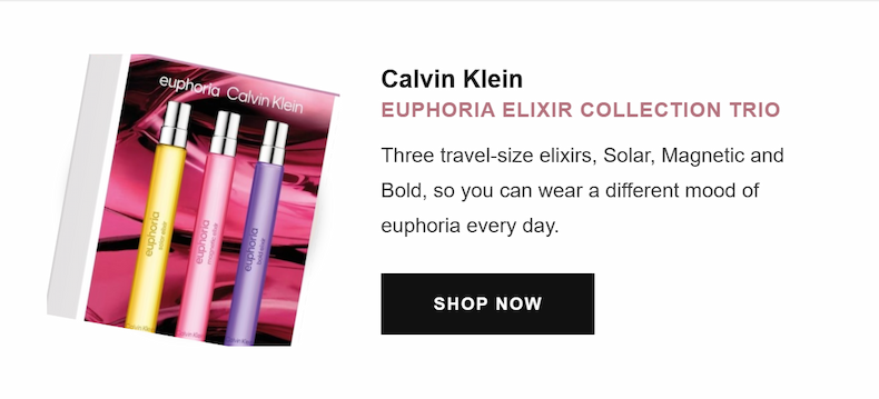 Calvin Klein Euphoria Elixir Collection Gift Set Trio