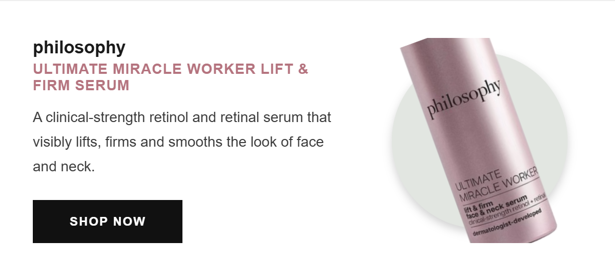 Philosophy Ultimate Miracle Worker Lift and Firm Face and Neck Serum 1.7 oz.