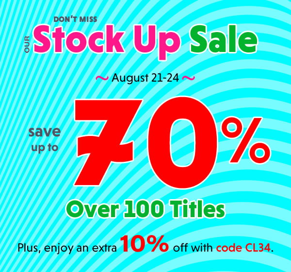 Stock Up Sale: Save Up to 70%