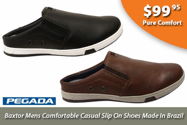 Pegada Baxtor Mens Comfortable Casual Slip On Shoes Made In Brazil