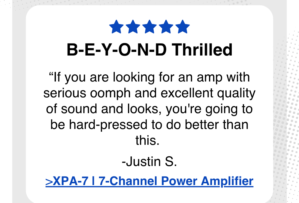 XPA-7 Gen3 7 Channel Audiophile Home Theater Power Amplifier