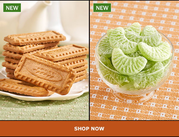 Shop Now. New: Dutch Caramel Spice Cookies, Set of 3, New: French Green Apple Hard Candy, 1 Pound Bag