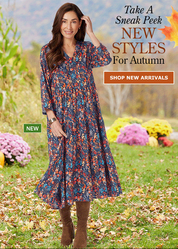 Take a Sneak Peek. New Styles for Autumn. Shop New Arrivals. New: Ella Simone Tiered Floral Dress 