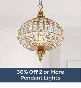 30% Off 2 or More Pendant Lights