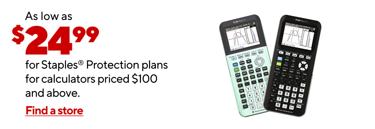 Calculator Protection starting at $24.99 for Calculators $100+