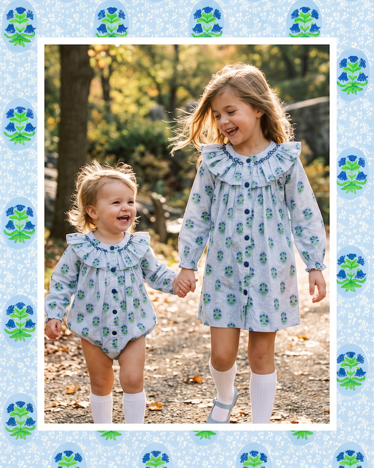 Blue Wildflowers Smocked Collection