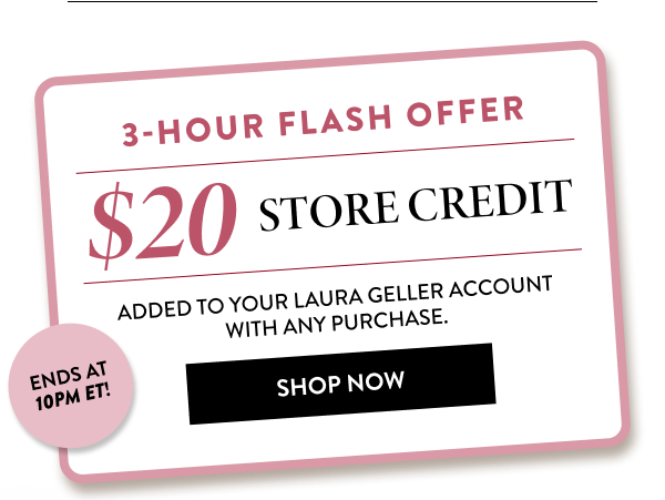 $20 Store Credit | Shop Now