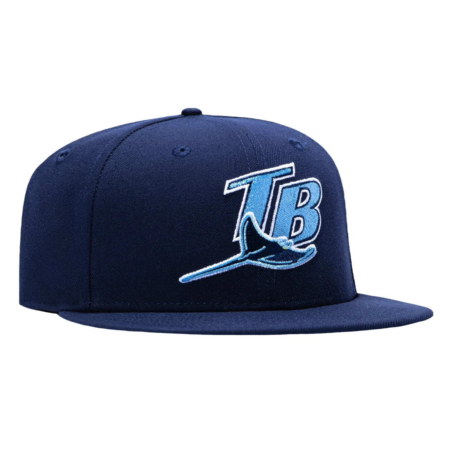 Image of New Era 59Fifty Tampa Bay Rays 1998 TB Hat - Light Navy