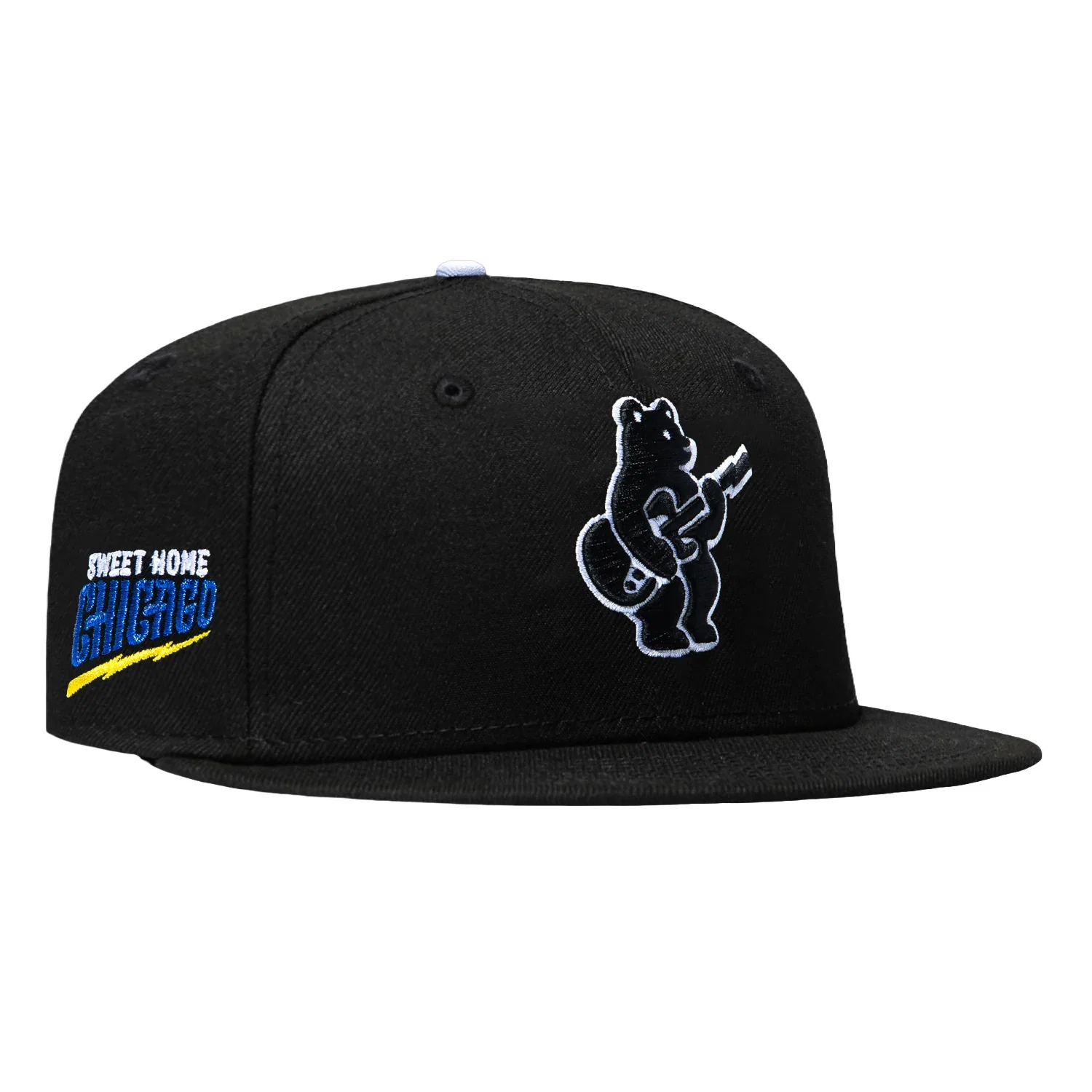 Image of New Era 59Fifty Chicago Cubs Sweet Home Chicago Patch Alternate Hat - Black, White