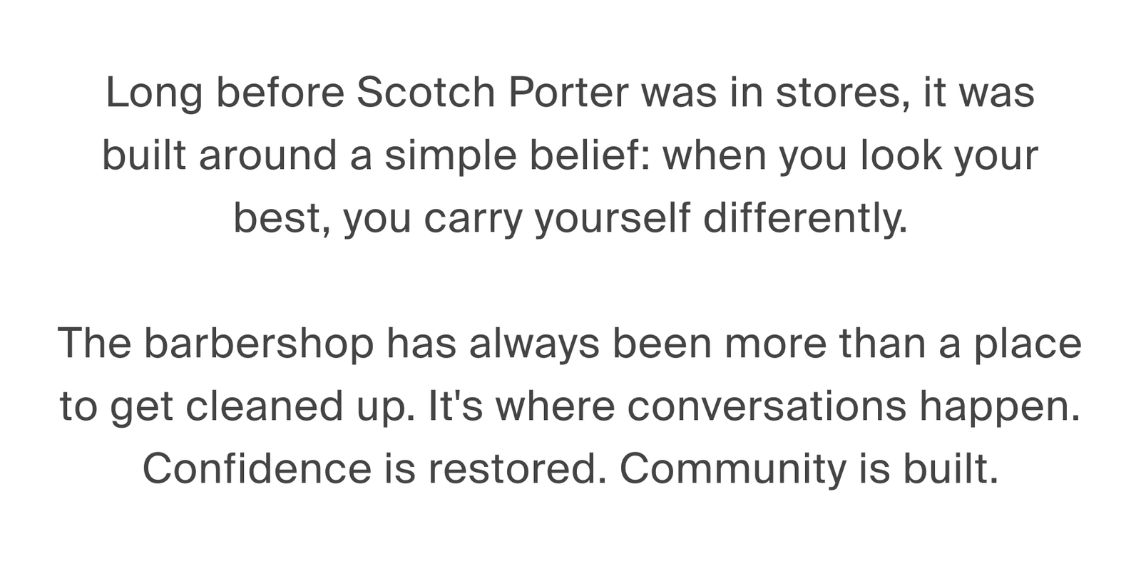 Long before Scotch Porter 