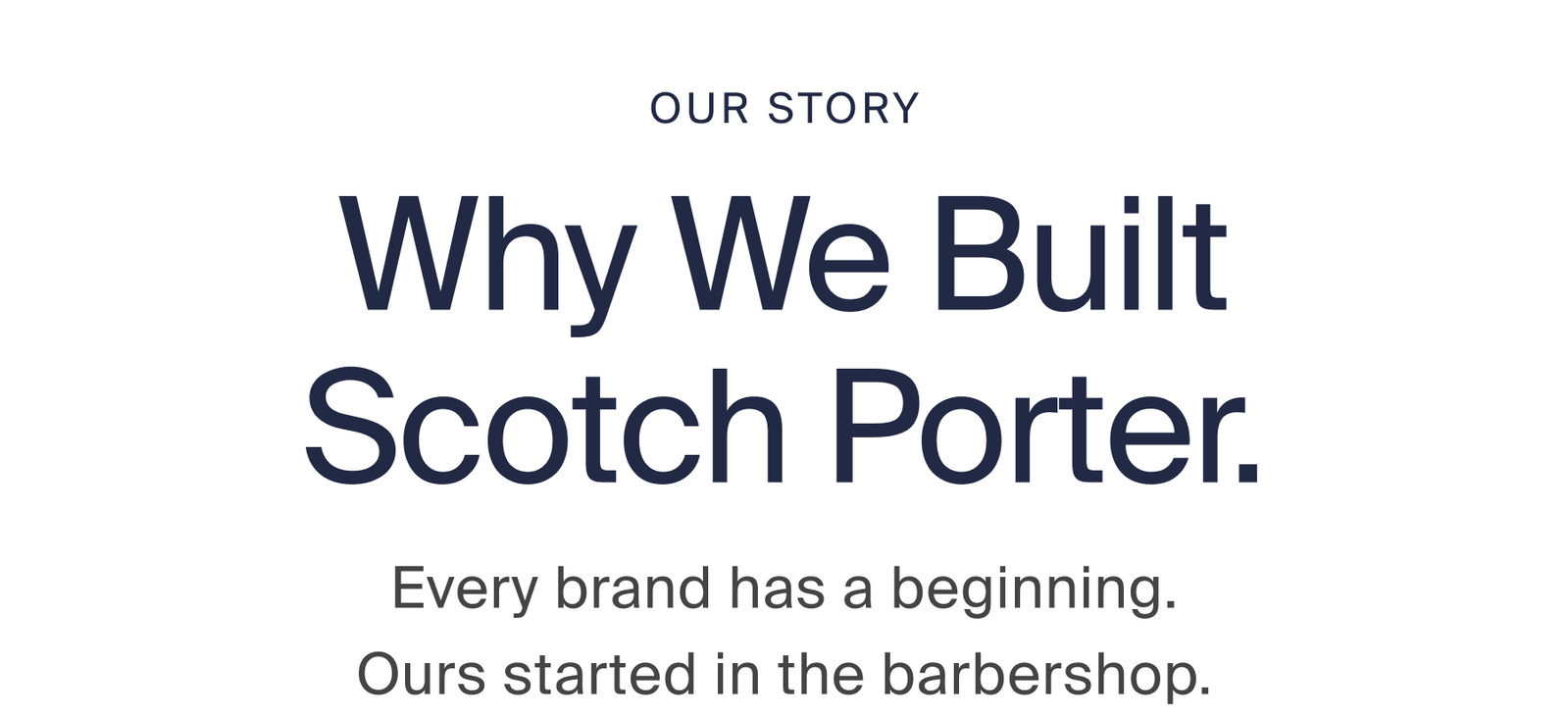 OUR STORY  