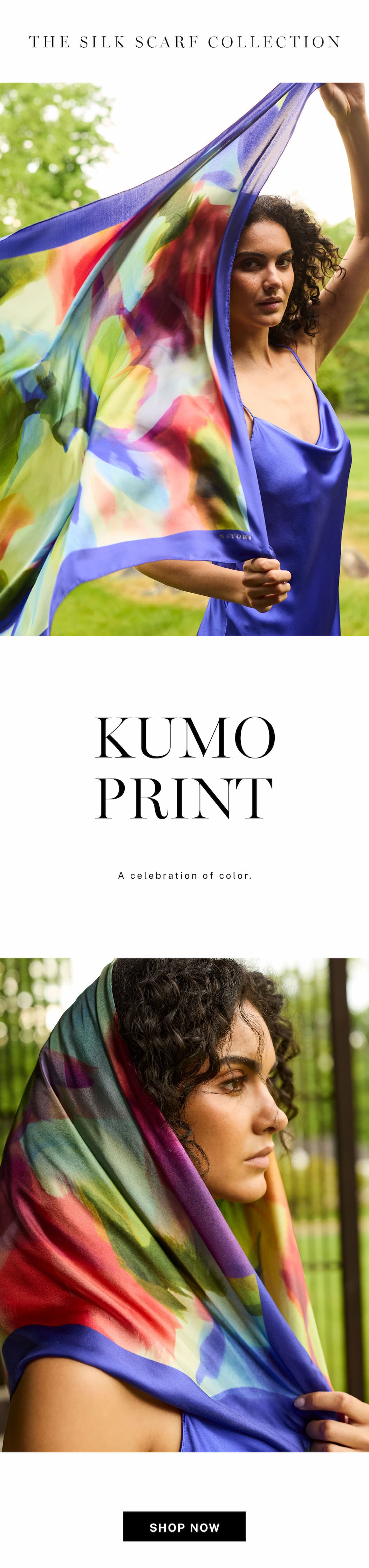 Discover the Kumo print, a celebration of color.