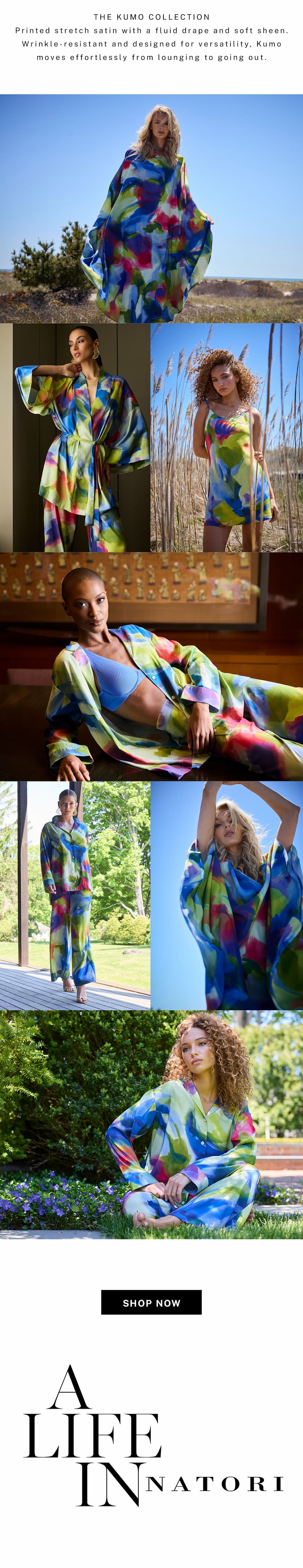 Discover the Kumo print, a celebration of color.