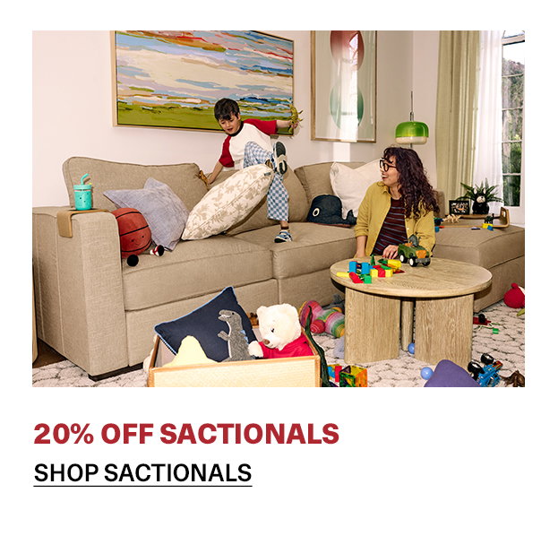 Sactionals | SHOP NOW >>