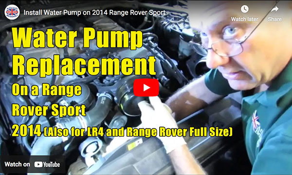 Water Pump Replacement On Range Rover Sport 2014 (Also for LR4 and Range Rover Full Size)