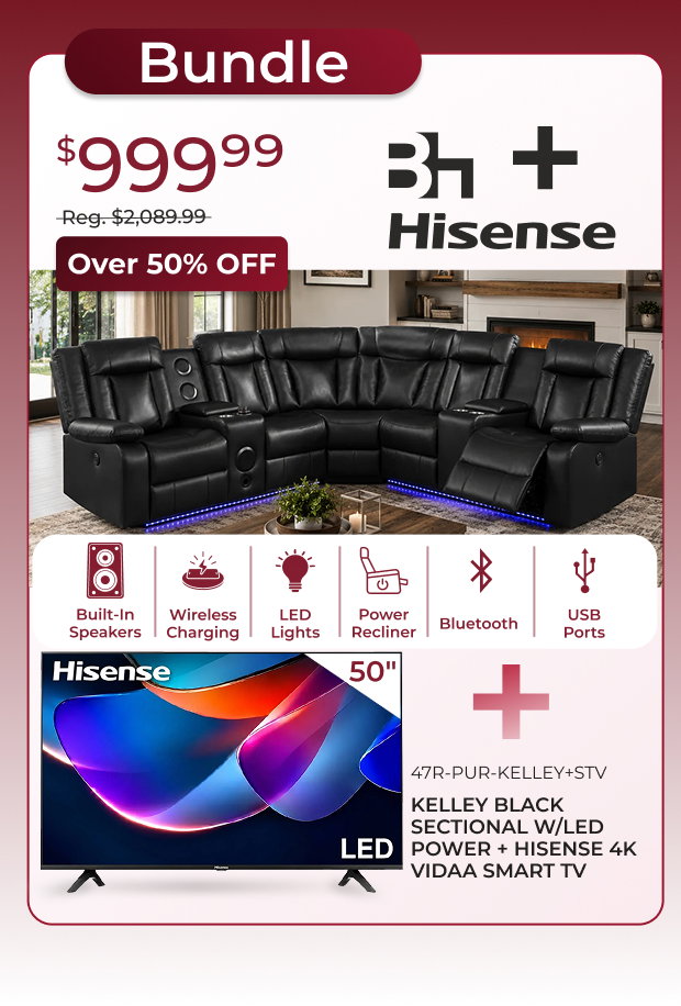 Kelly Sectional + TV Bundle