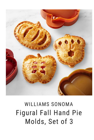 Williams Sonoma Figural Fall Hand Pie Molds, Set of 3