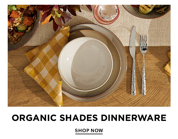ORGANIC SHADES DINNERWARE  SHOP NOW