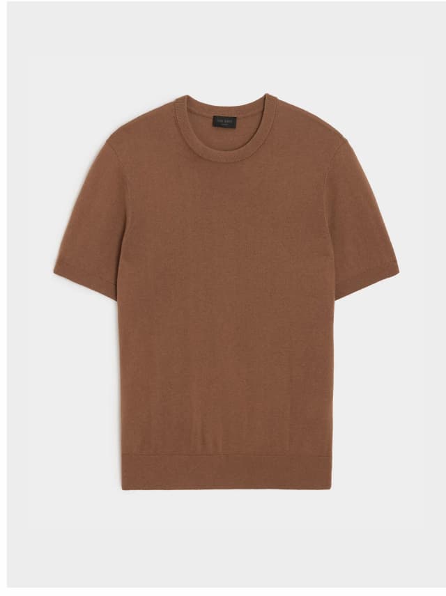 Silk-Cashmere Sweater Tee