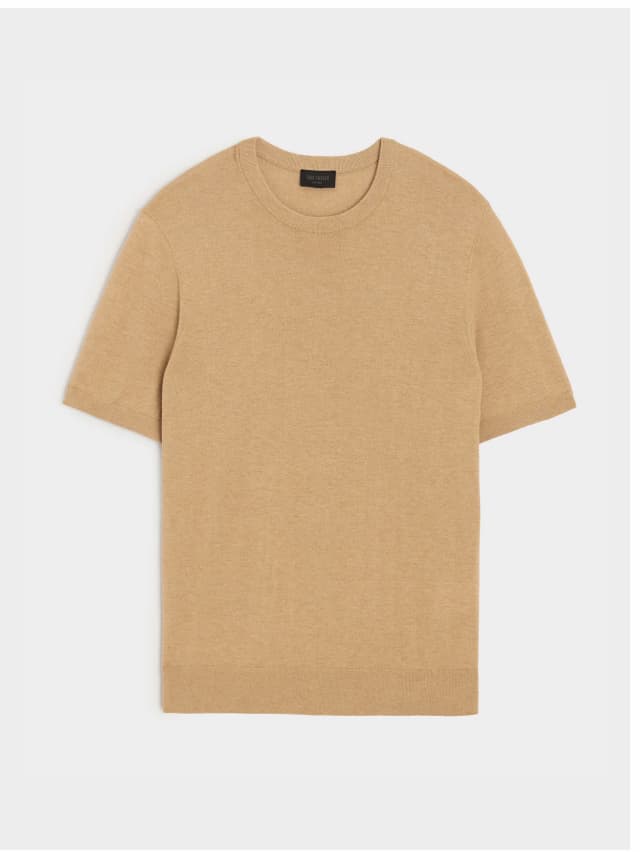 Silk-Cashmere Sweater Tee