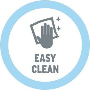 Easy Clean - Easy-clean surfaces are hard-wearing and scratch-resistant