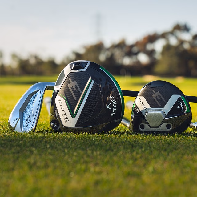 Elyte driver, fairway wood, and iron