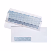 Staples #10 Security‑Tinted Window Envelopes, White, Self‑Seal Peel & Seal Closure, 500/Box