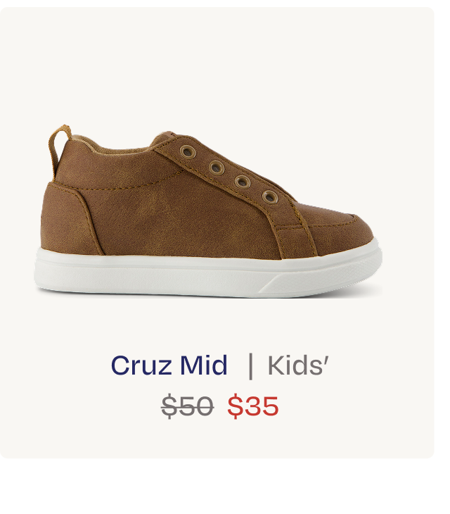Cruz Mid Kids Slip On Shoe