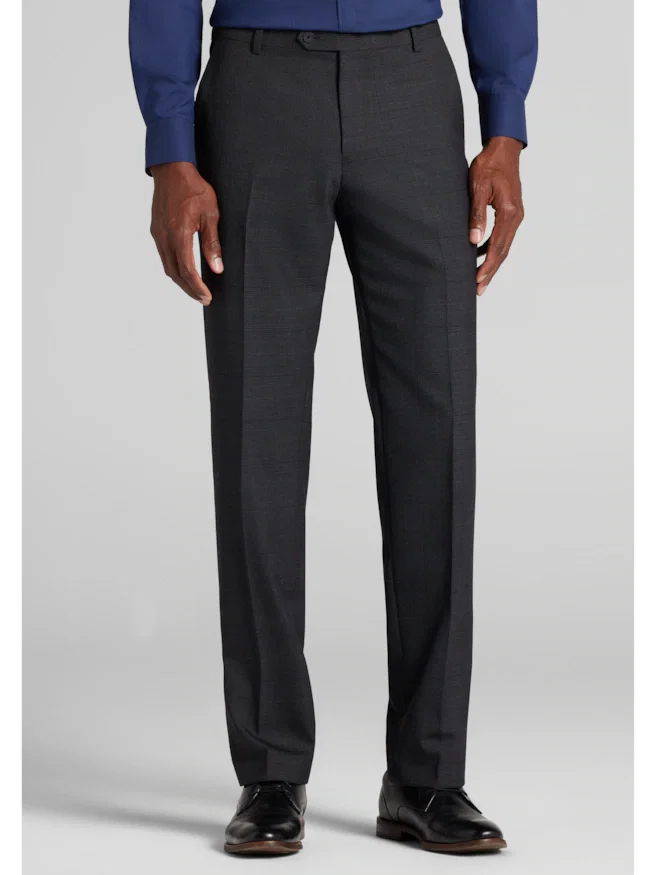 Traveler® COOL<i>MOTION</i> Tailored Fit Plaid Dress Pants