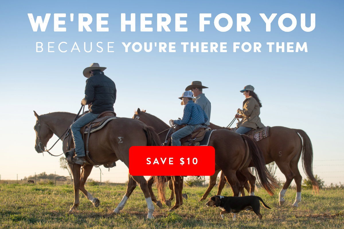 We're here for you because you're there for them. Save $10