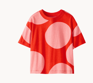 Dot T-Shirt - Pink Dots on Grenadine