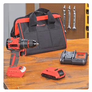 Cordless Drill, Battery, Charger and Bag Set By LivingSURE™